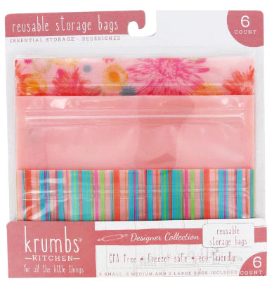 Reusable Storage Bags - 6 pack