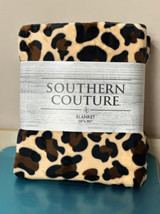 Solid Leopard Super Soft Blanket