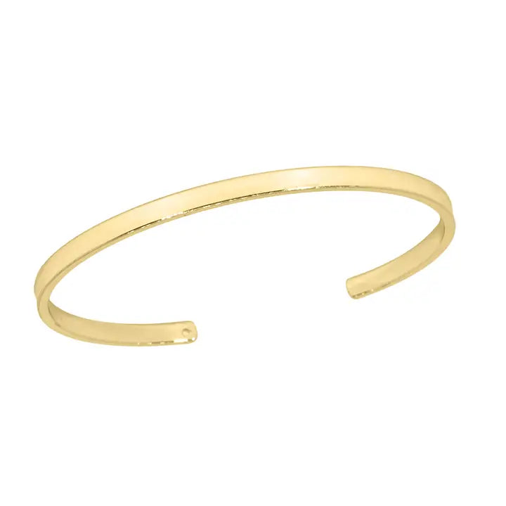 Charm Cuff Bracelet - Yellow Gold
