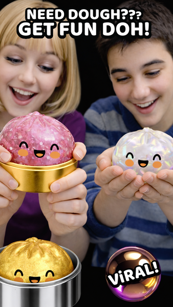 Fun Doh Mystery Dumpling Squishies - Ultra Rare Steamer Collection