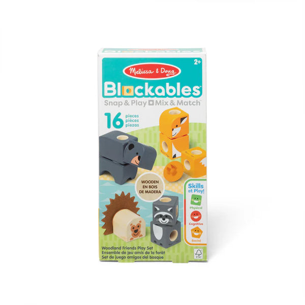Melissa & Doug Blockables Play Set - Woodland Creatures