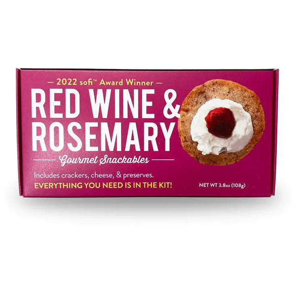 Snackable Red Wine & Rosemary Cracker Kit
