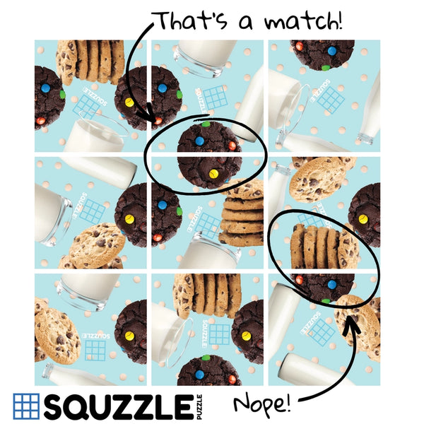 Cookies & Milk Squzzle Puzzle