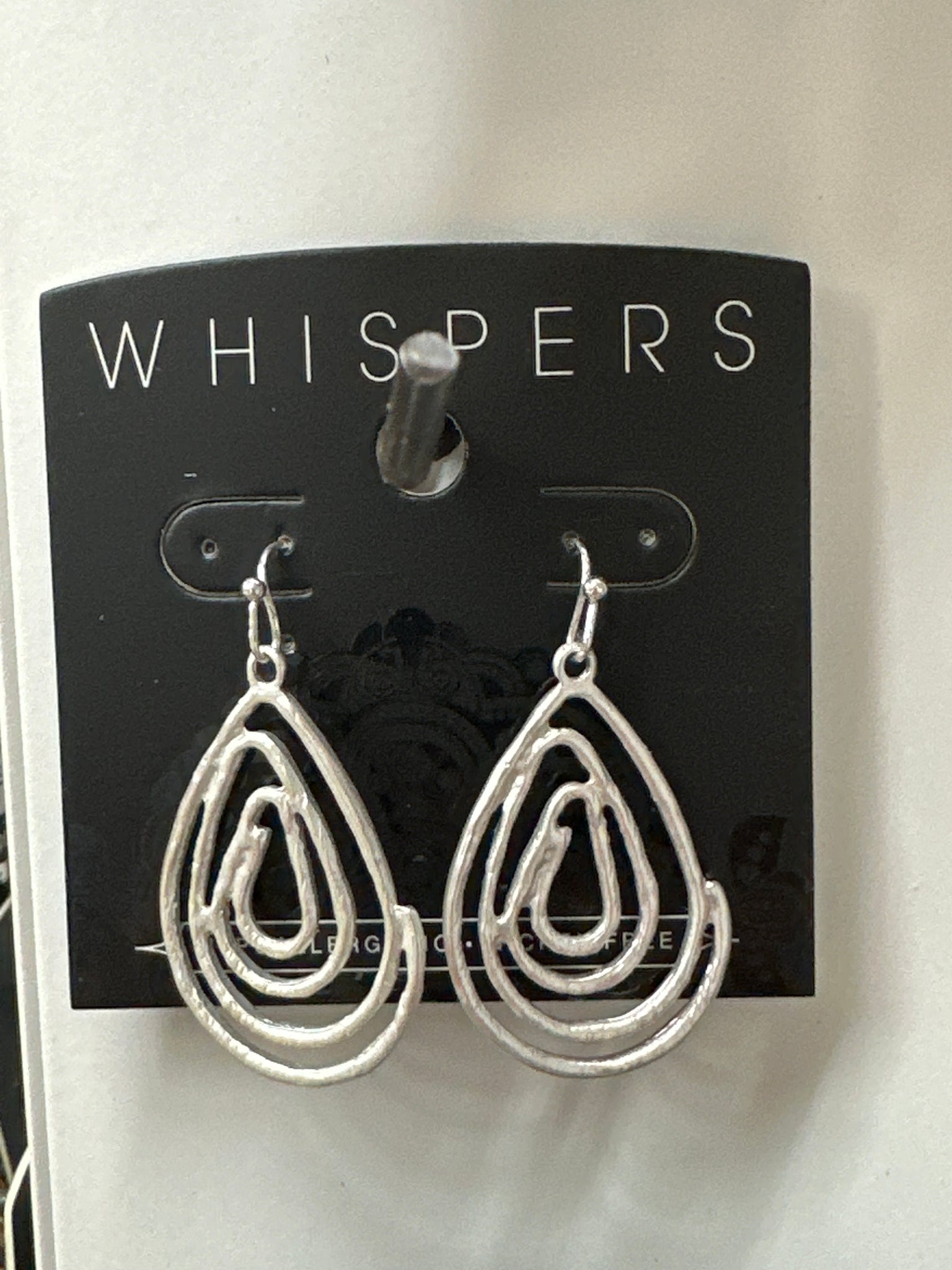 Whispers Swirl Teardrop Earrings