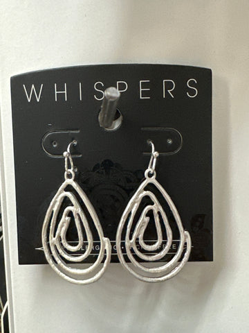 Whispers Swirl Teardrop Earrings