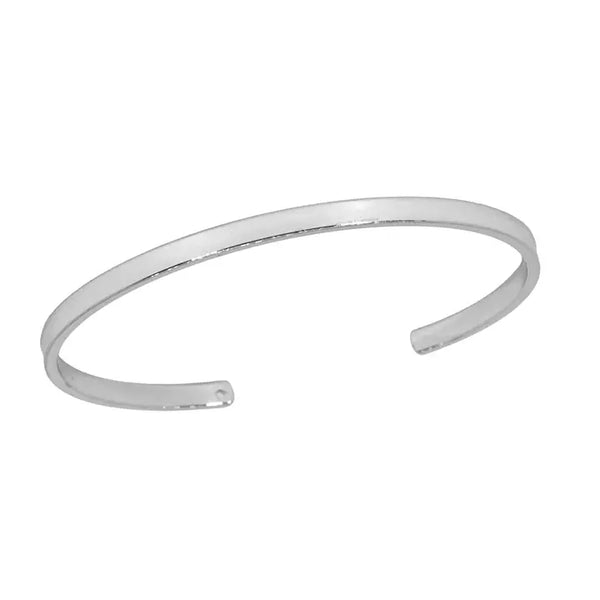 Charm Cuff Bracelet - White Gold
