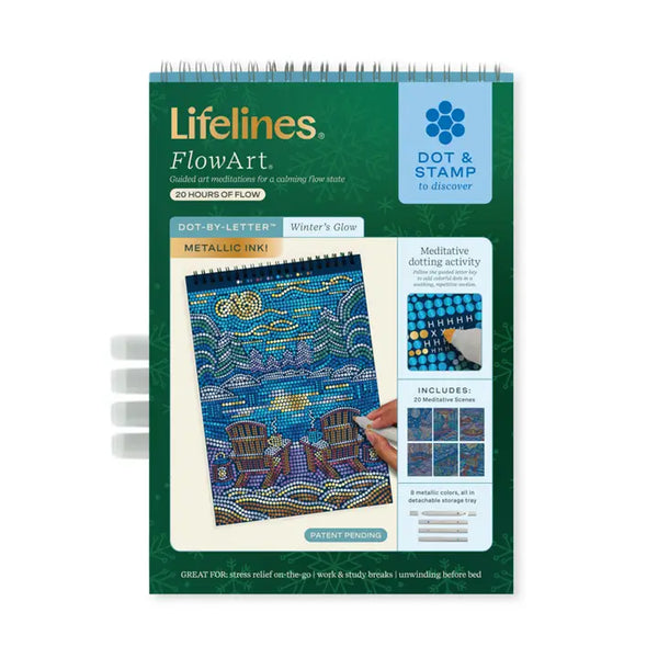 Lifelines FlowArt Metallic Ink Dot By Letter - Winter's Glow