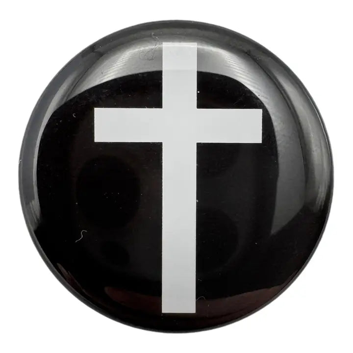 Black & Cross Prayer Tag Sticker