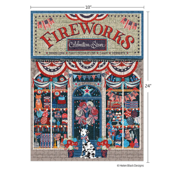 Flags & Fireworks 500 Piece Puzzle