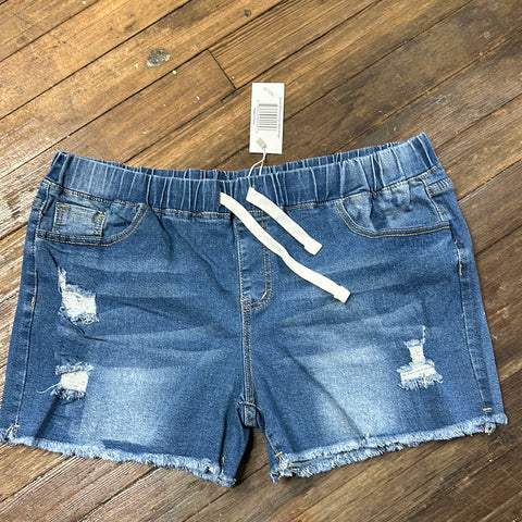 Couture Cut Off Shorts -  Dark Wash