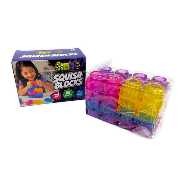 Fun Doh Squish Blocks Building Fidget Sensory Toy - 20 piece