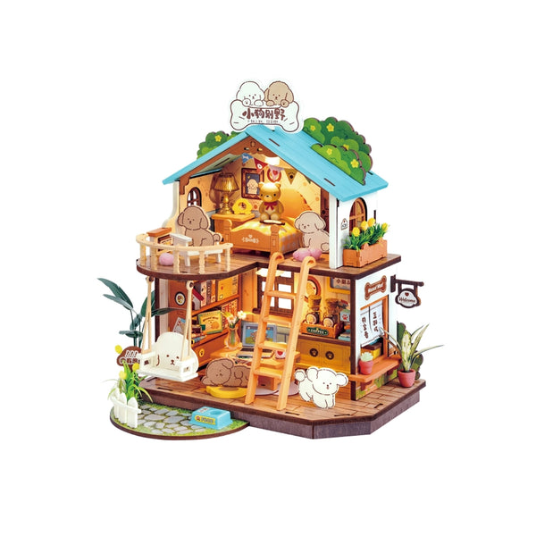 Puppy's Cozy Villa DIY Miniature House Kit