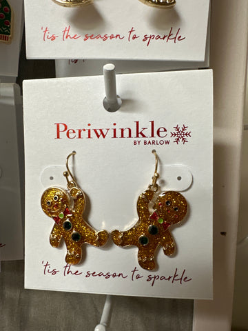 Holiday Gingerbread Man Earrings