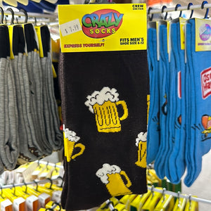 Beer Mugs Men's Crew Socks