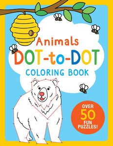 Animals Dot-to-Dot Coloring Book