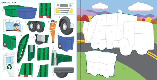 My First Color-By-Sticker - Cars, Trucks & Trains