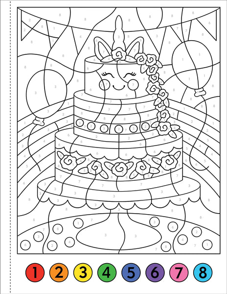 Unicorns and Friends Color by Number