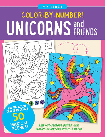 Unicorns and Friends Color by Number