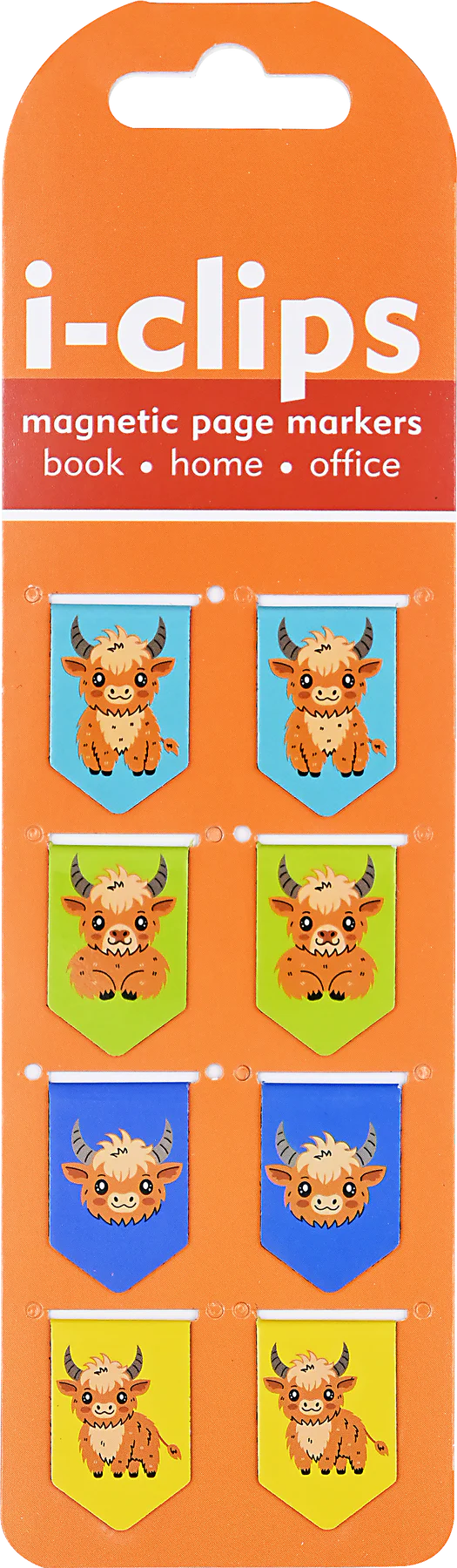 Highland Cows I-Clip Bookmarks