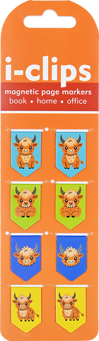 Highland Cows I-Clip Bookmarks