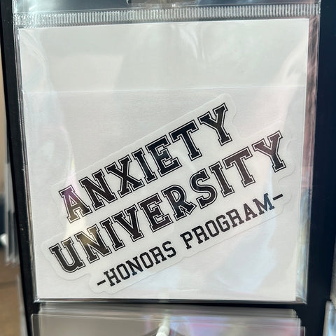 Anxiety University Sticker