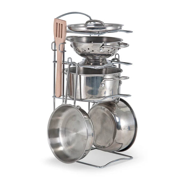 Melissa & Doug Stainless Steel Pots & Pans