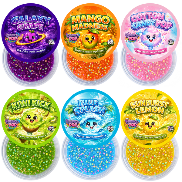 Fun Doh Crunch Pop Color Sensory Squishy Slime