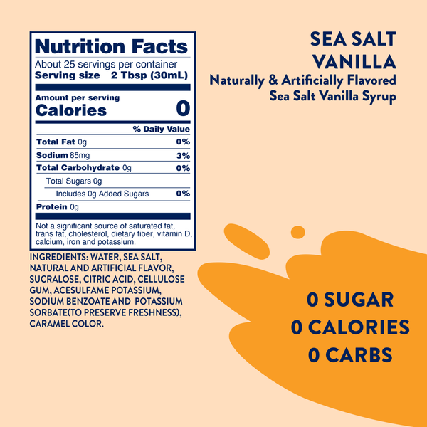 Sugar Free Sea Salt Vanilla