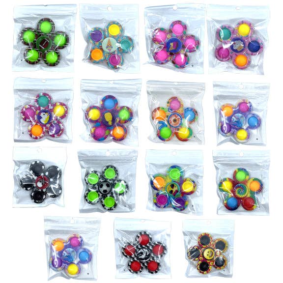 Fidget Fun Pop Spinner Sensory Toy - Assorted