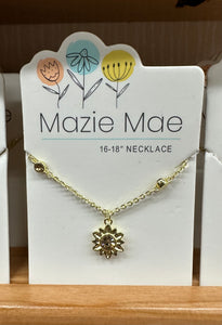 Gold Sunflower Necklace