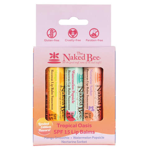 Tropical Oasis SPF 15 Lip Balm Trio