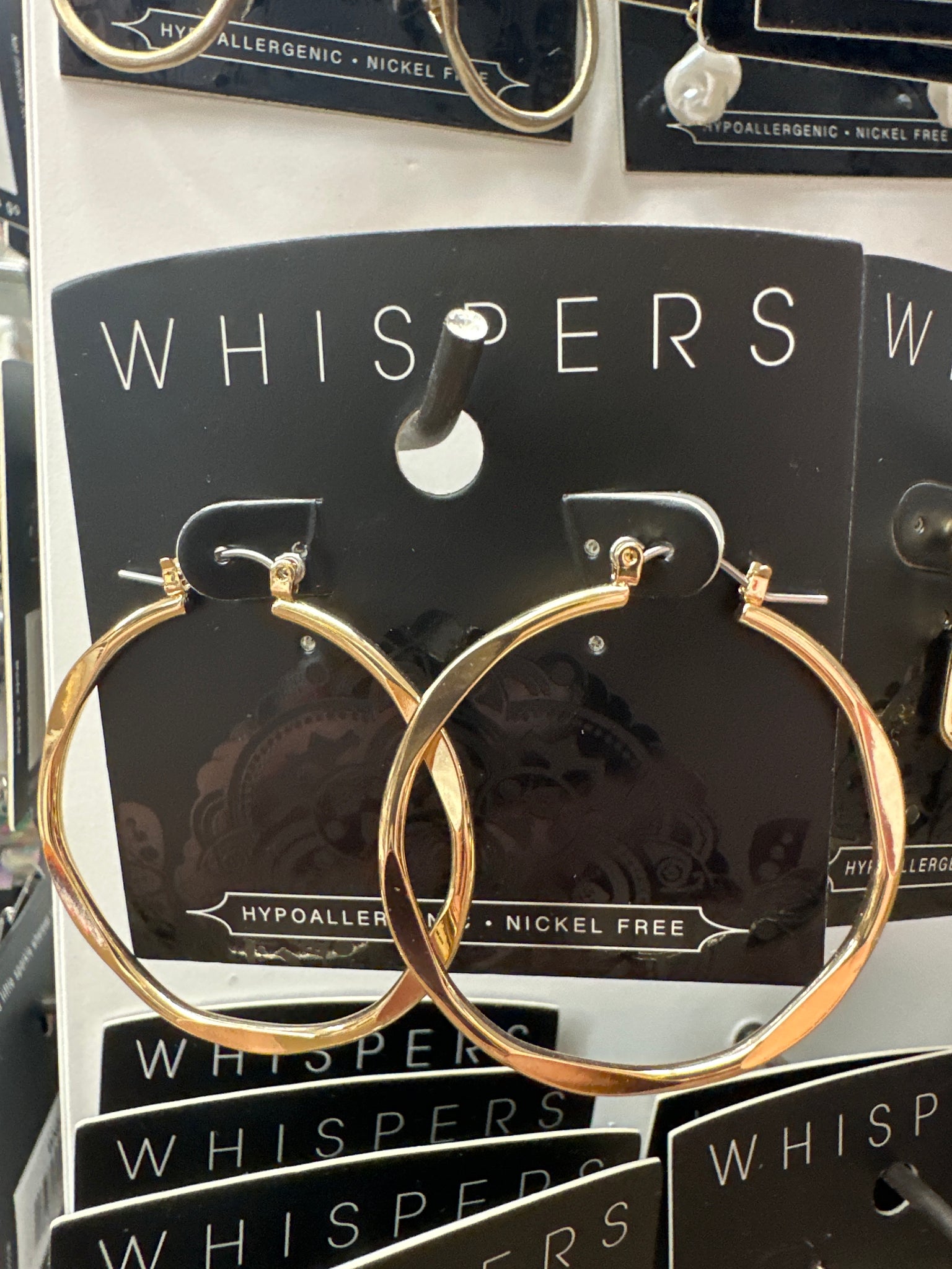 Whispers Wavy Hoops