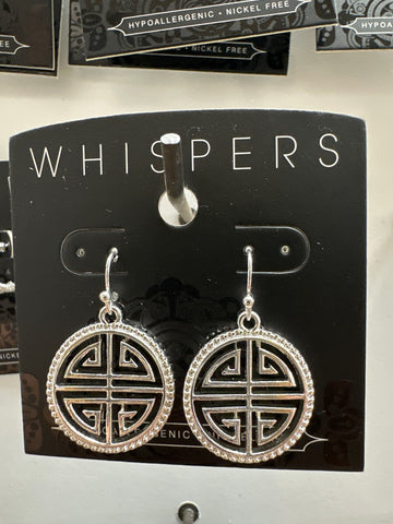 Whispers Labyrinth Crest Earrings