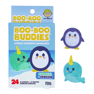 Narwhal & Penguin Boo Boo Bandages