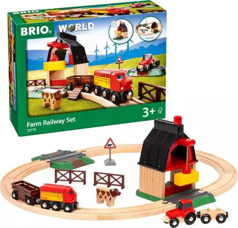 BRIO Farm Railway Set