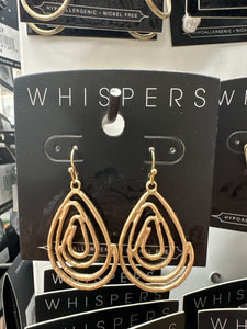 Whispers Swirl Teardrop Earrings