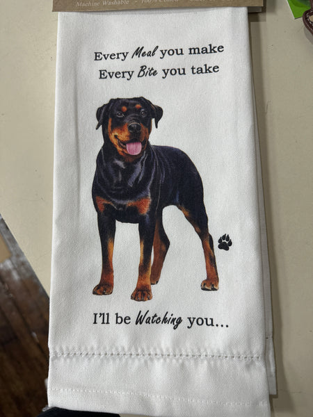 Every Bite You Take Kitchen Towel - Dog
