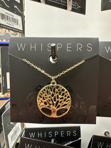 Whispers Gold Family Tree Necklace