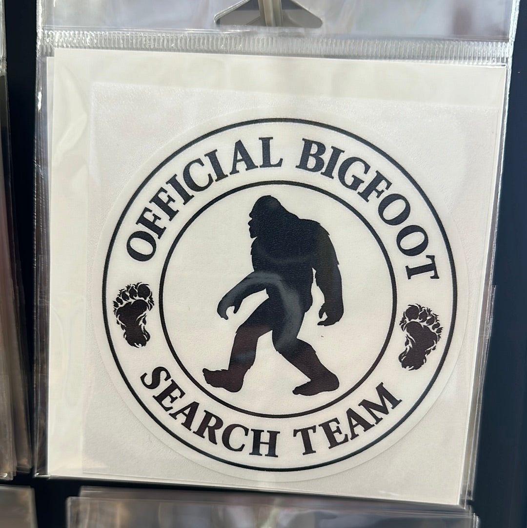 Bigfoot Search Team Sticker