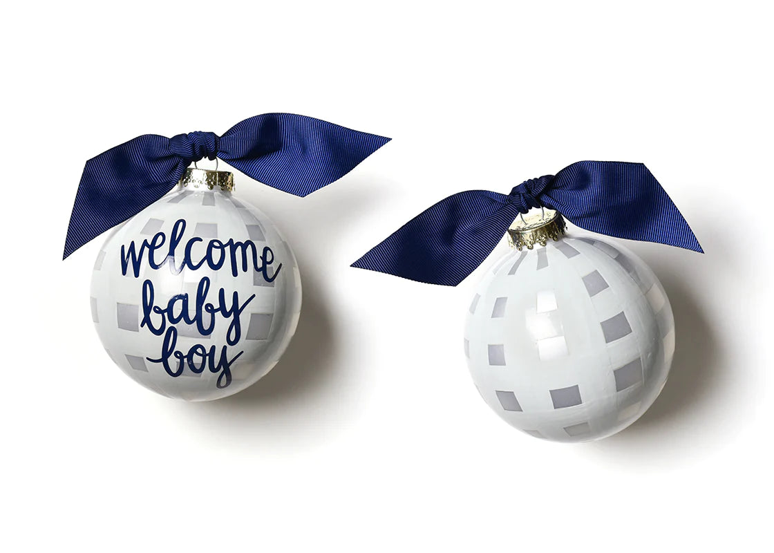 Welcome Baby Boy Ornament
