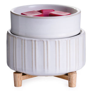 Ceramic & Wood 2 in 1 Fragrance Warmer