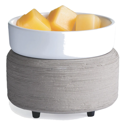 Gray Texture 2-in-1 Fragrance Warmer