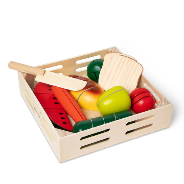 Melissa & Doug Wooden Cutting Food Play Set