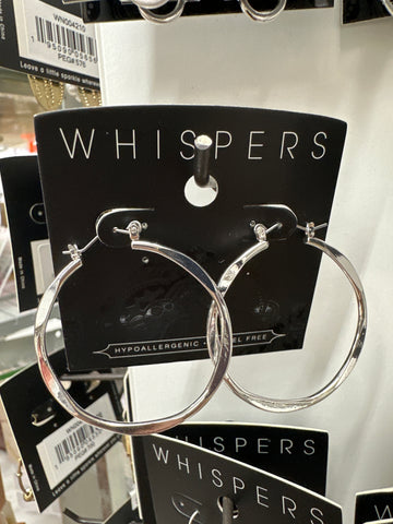 Whispers Wavy Hoops