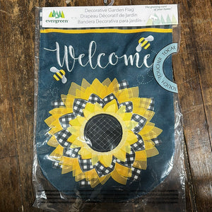 Sunflower with Checks Flag