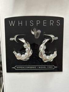 Whispers Ripple Pearl Earrings