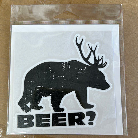 Beer Bear Sticker