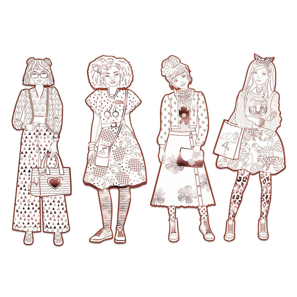 Nina & Friends Fashion Coloring Sheets