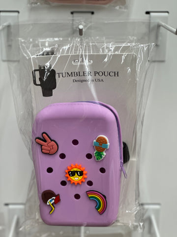 Silicone Tumbler Pouch w/Charms