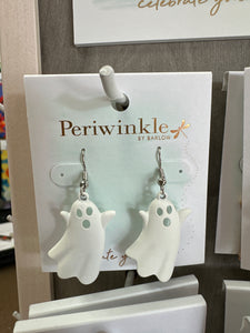 Scary White Ghost Earrings